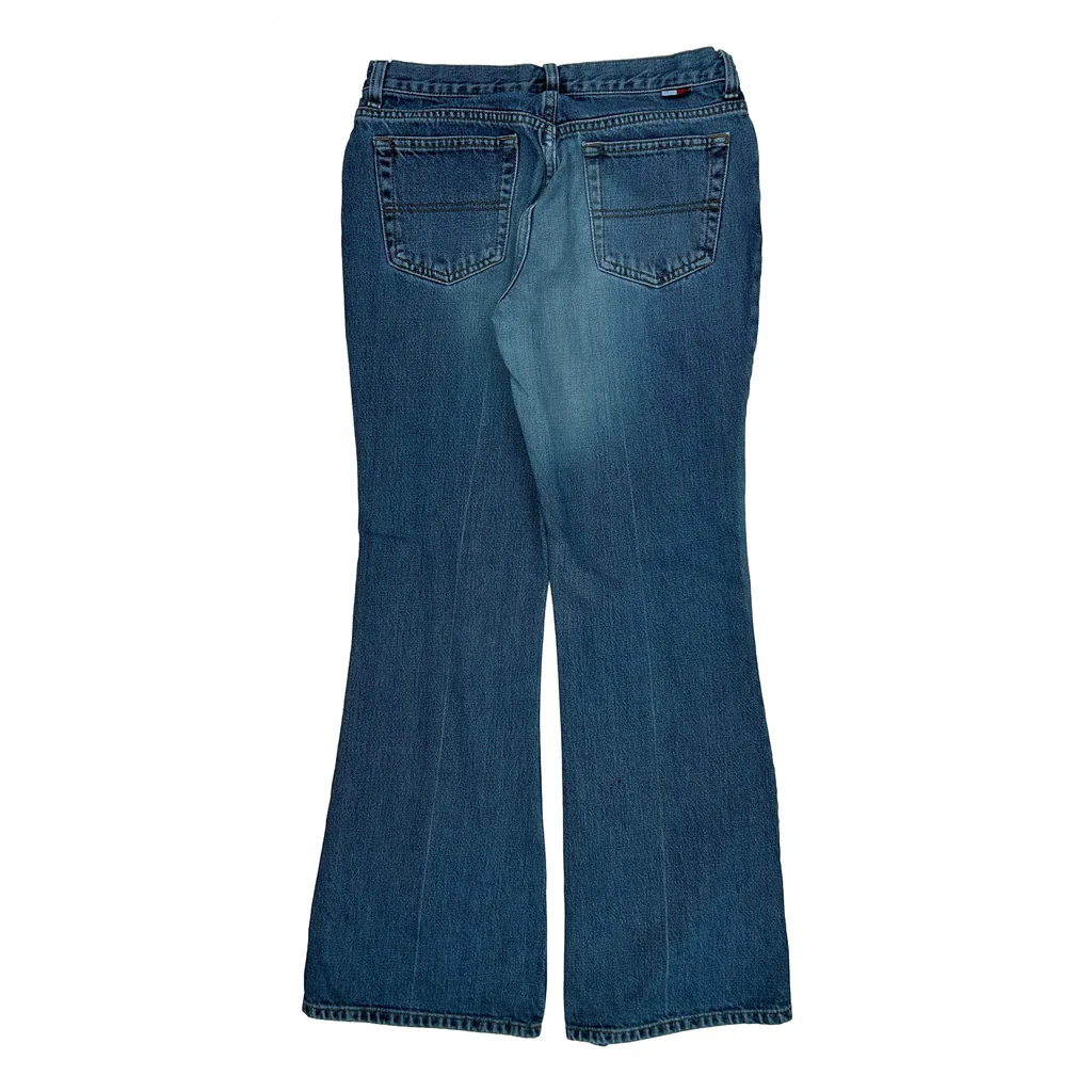 Tommy Hilfiger Boot Cut Jeans - 28W UK 8 Blue Cotton