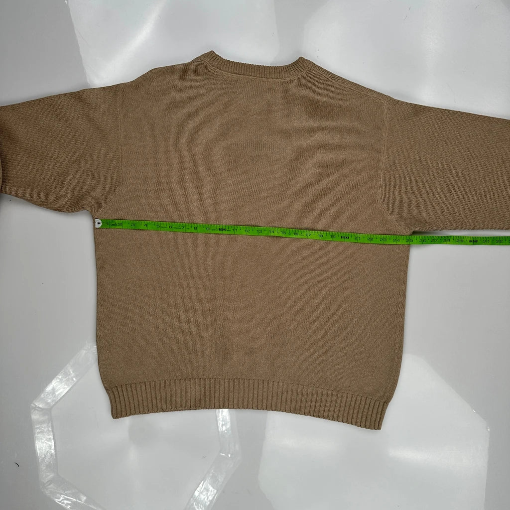 Tommy Hilfiger Jumper - XL Beige Cotton - Image 3