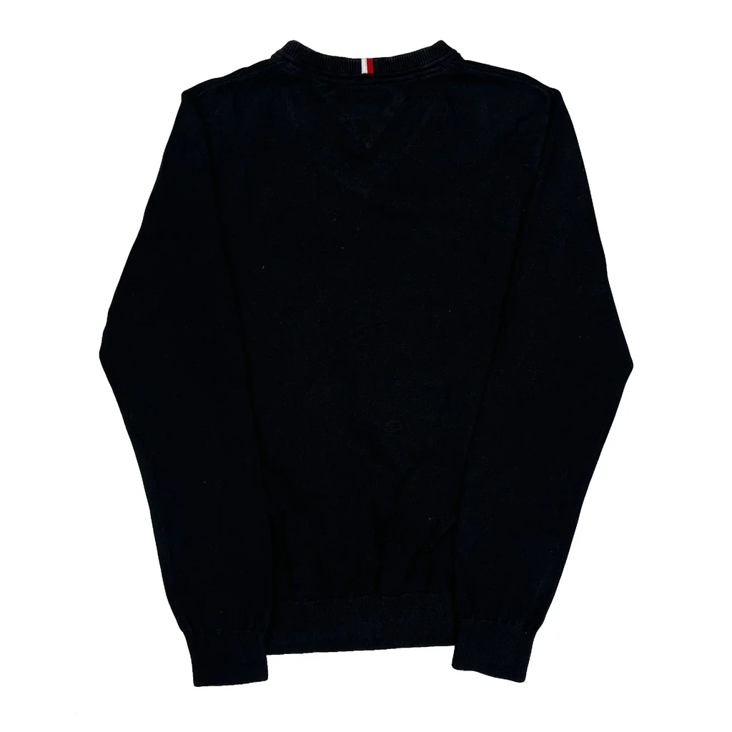 Tommy Hilfiger Jumper - Large Black Cotton - Image 2