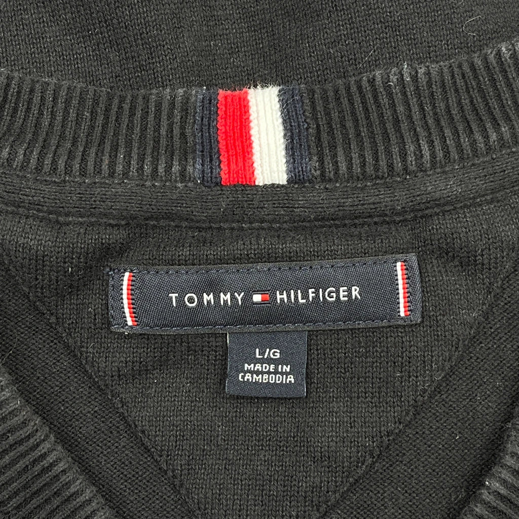 Tommy Hilfiger Jumper - Large Black Cotton - Image 3