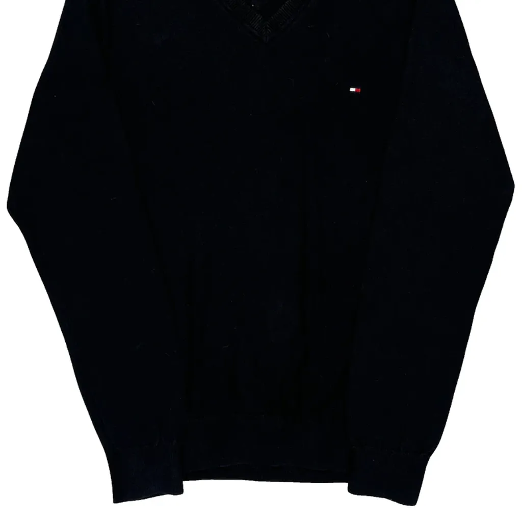 Tommy Hilfiger Jumper - Large Black Cotton - Image 5