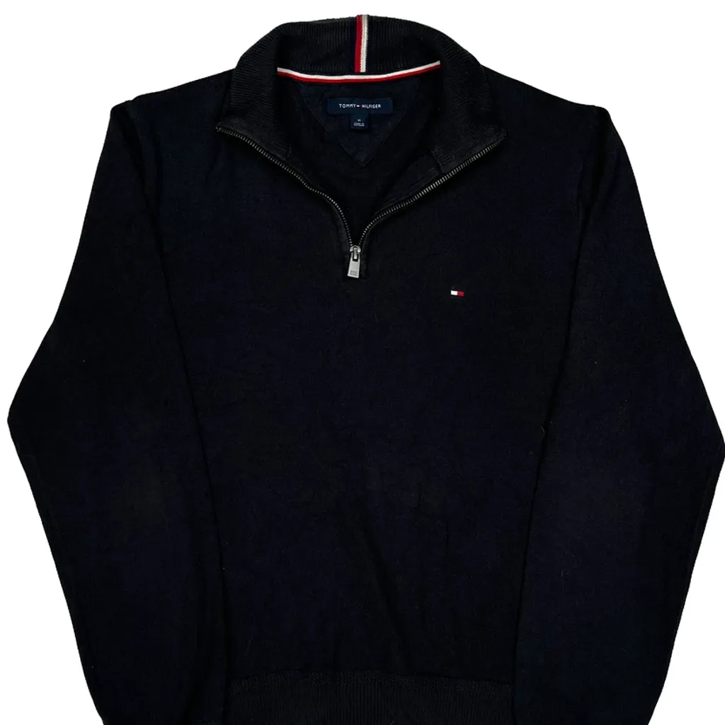 Tommy Hilfiger Jumper - Medium Black Cotton - Image 5