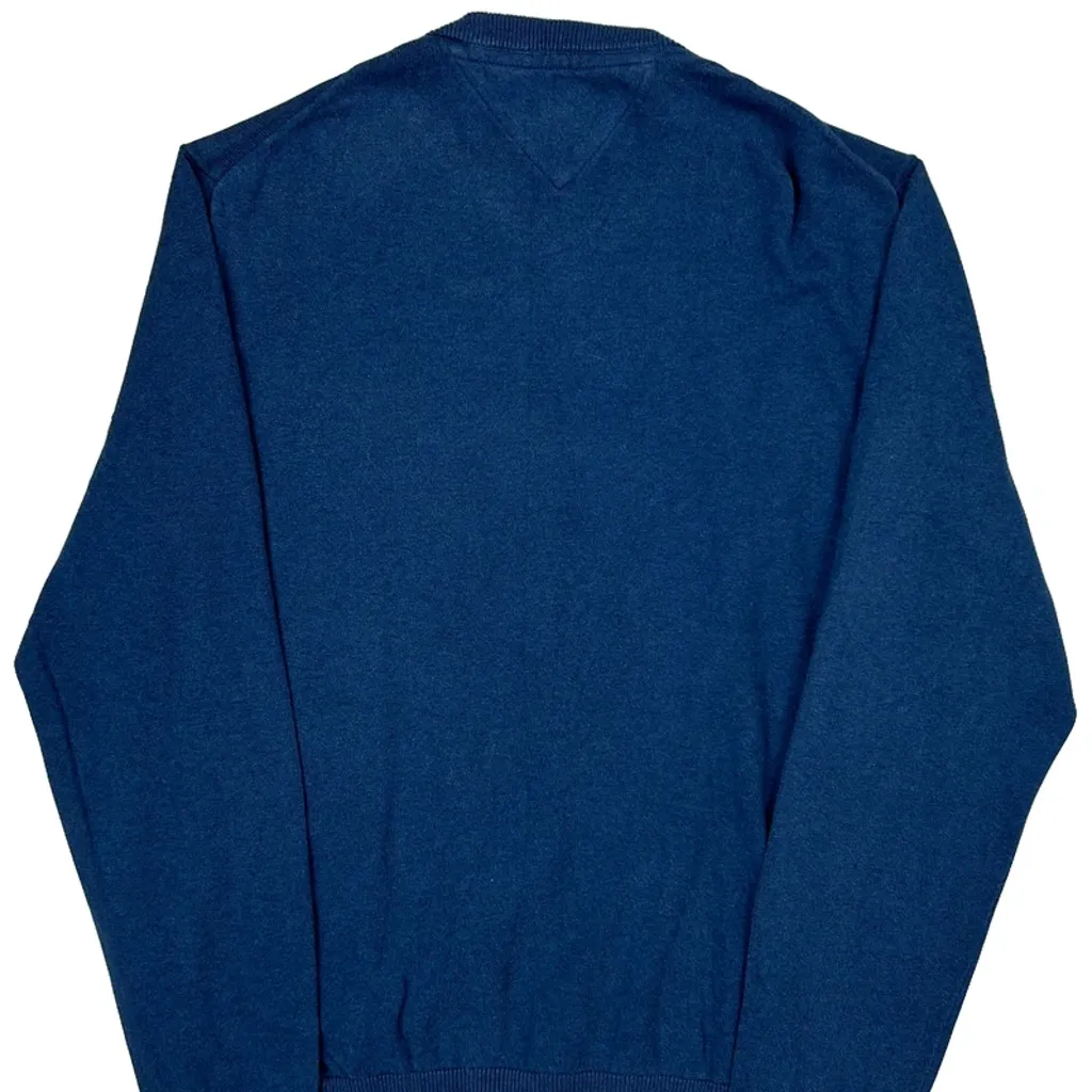 Tommy Hilfiger Jumper - Large Blue Cotton - Image 6