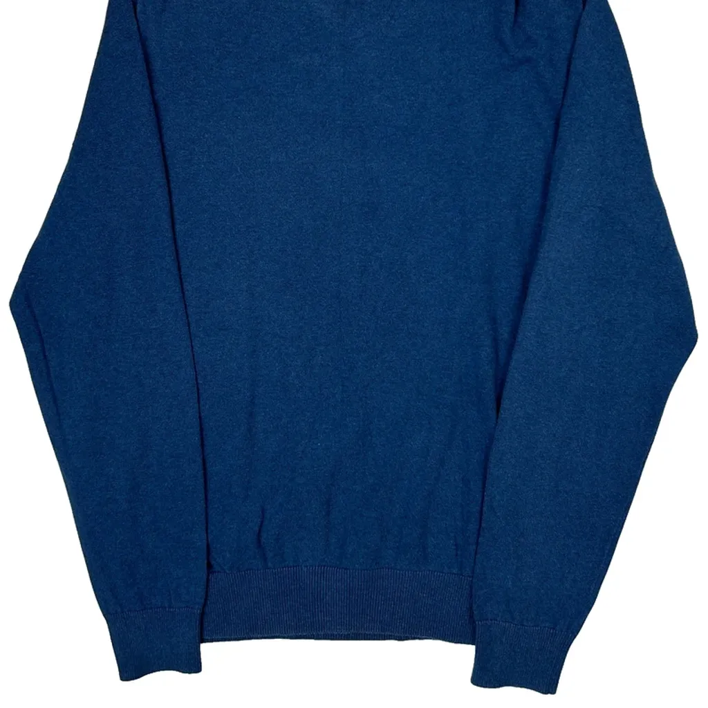 Tommy Hilfiger Jumper - Large Blue Cotton - Image 7