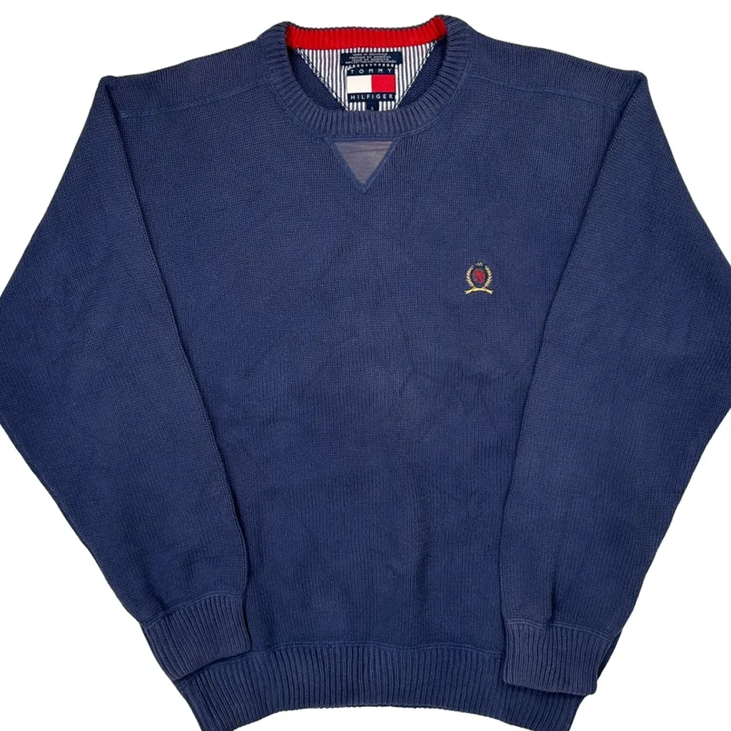Tommy Hilfiger Jumper - Small Blue Cotton - Image 5