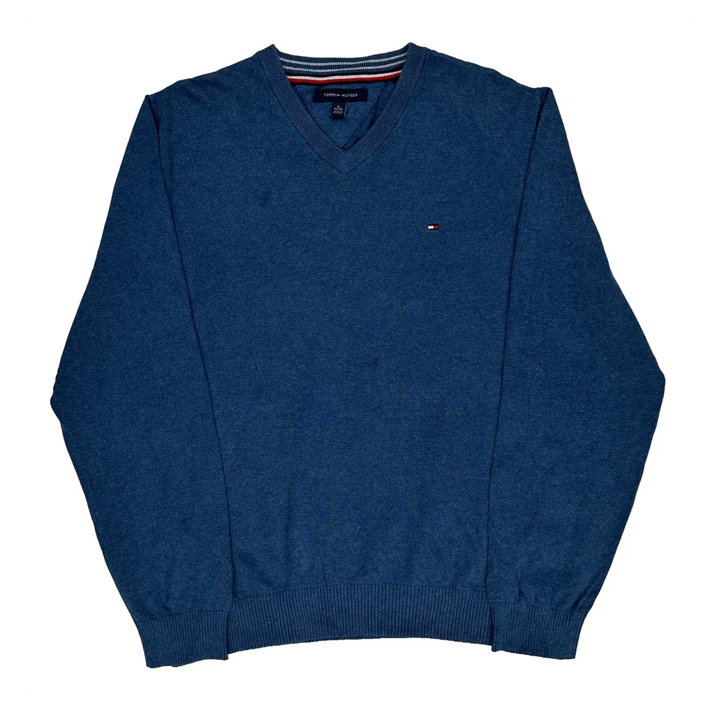 Tommy Hilfiger Jumper - XL Blue Cotton