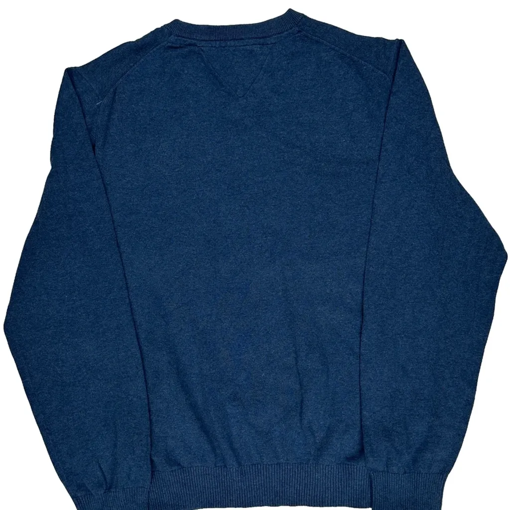 Tommy Hilfiger Jumper - XL Blue Cotton - Image 6