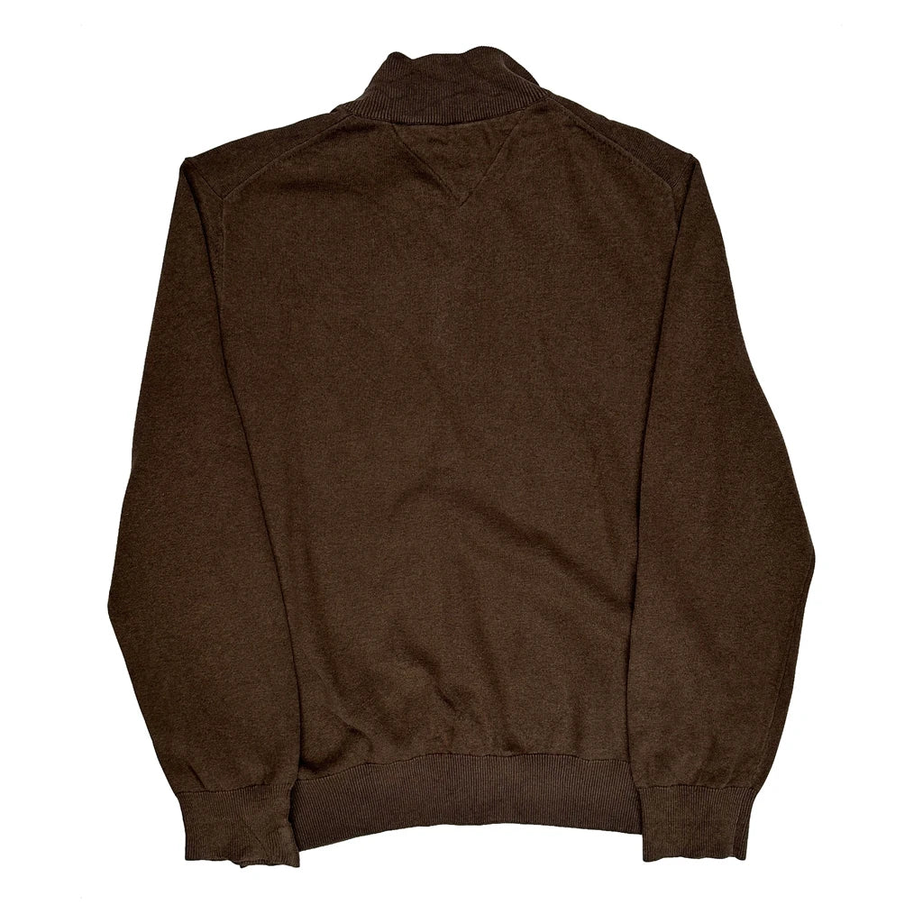 Tommy Hilfiger Jumper - XL Brown Cotton - Image 2