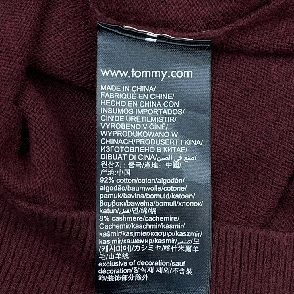 Tommy Hilfiger Jumper - No Size Burgundy Cashmere - Image 5
