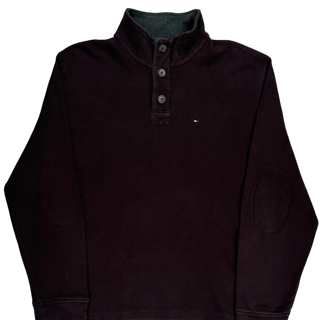 Tommy Hilfiger Jumper - XL Burgundy Cotton - Image 5