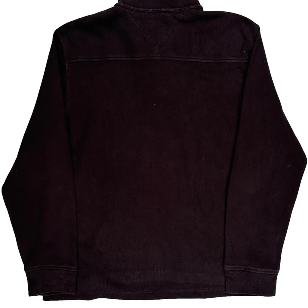 Tommy Hilfiger Jumper - XL Burgundy Cotton - Image 7
