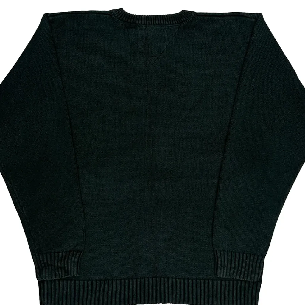 Tommy Hilfiger Jumper - Large Green Cotton - Image 6