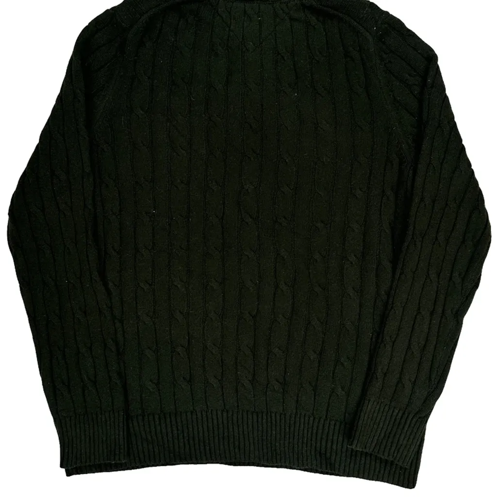Tommy Hilfiger Tall Jumper - Large Green Cotton - Image 7