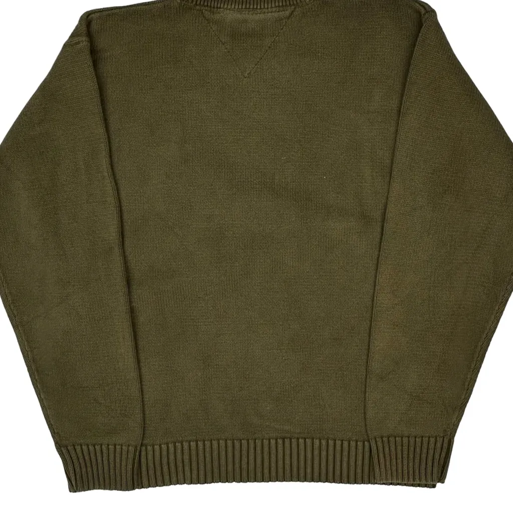 Tommy Hilfiger Jumper - Large Green Cotton - Image 7