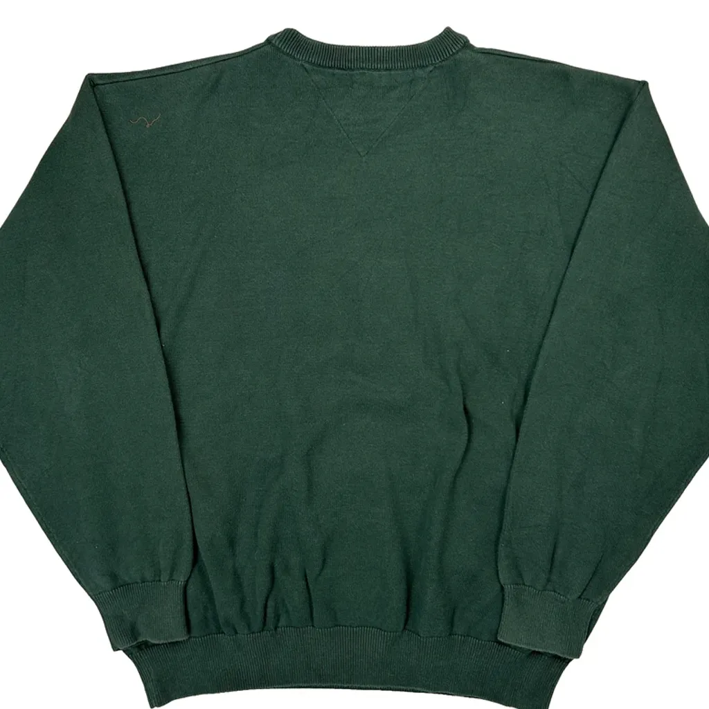 Tommy Hilfiger Jumper - XL Green Cotton - Image 6
