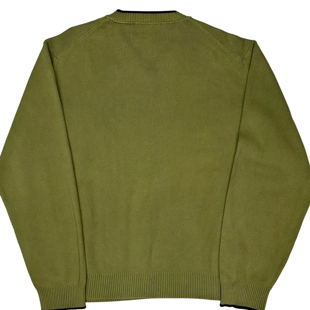 Tommy Hilfiger Jumper - 2XL Green Cotton - Image 7