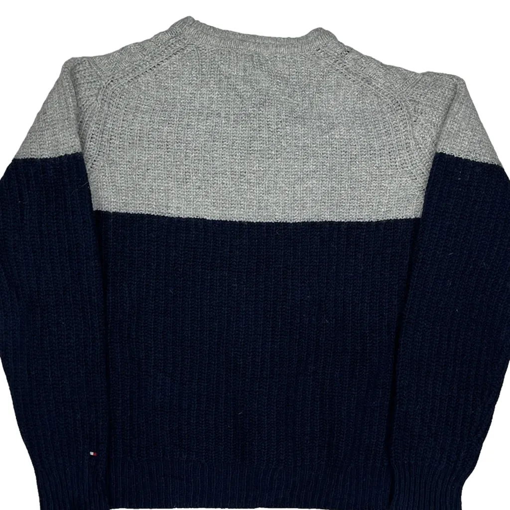 Tommy Hilfiger Jumper - Large Grey Wool Blend - Image 8