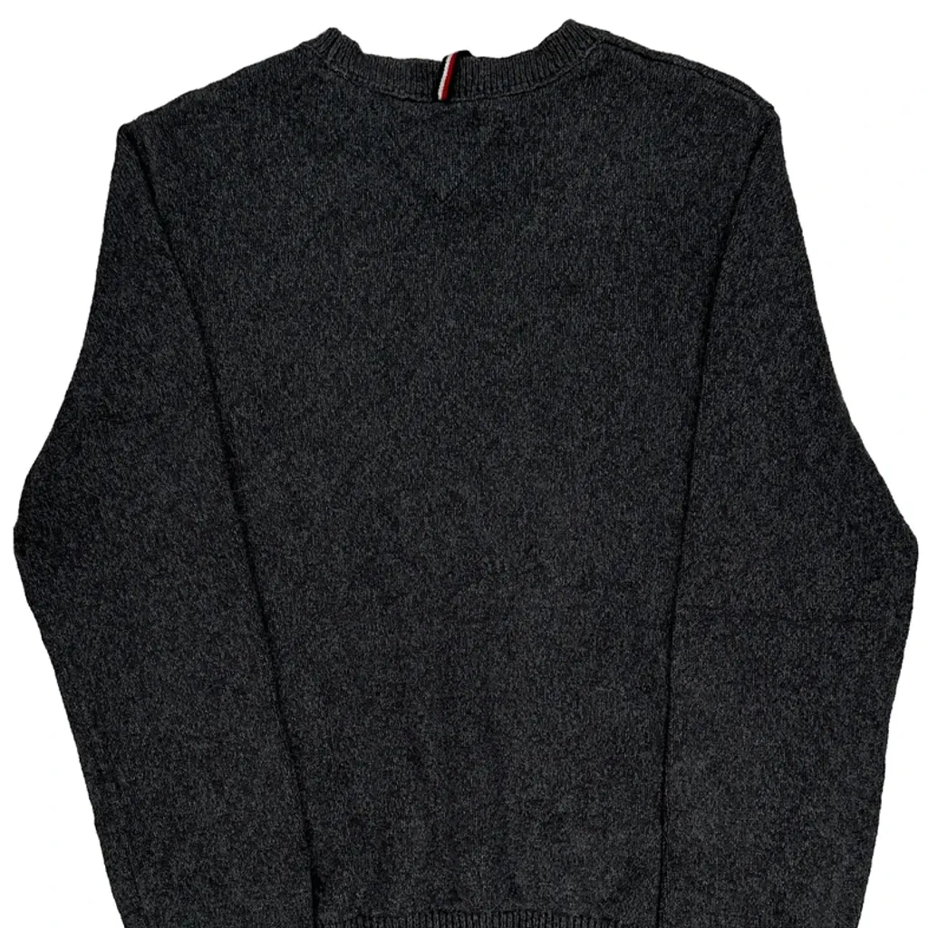 Tommy Hilfiger Jumper - Large Grey Cotton - Image 6
