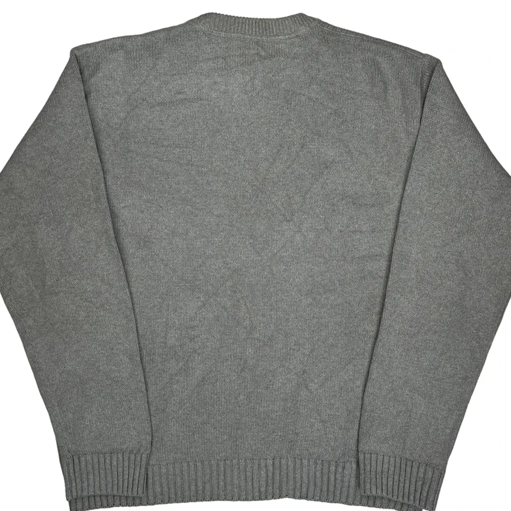 Tommy Hilfiger Jumper - XL Grey Cotton - Image 8
