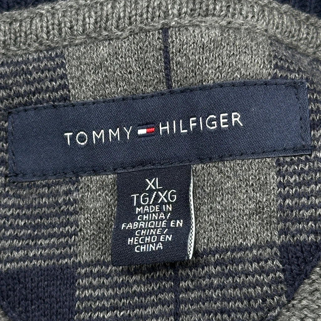 Tommy Hilfiger Jumper - XL Grey Cotton - Image 3
