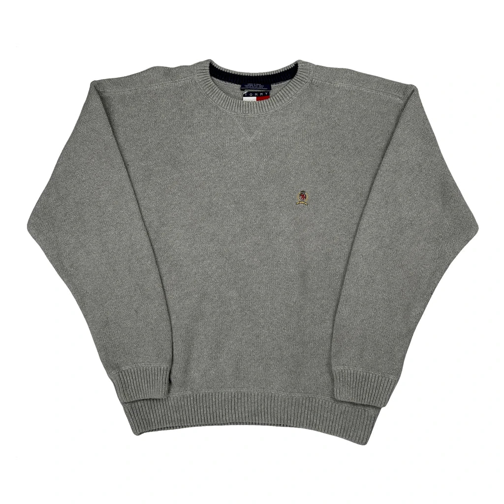 Tommy Hilfiger Jumper - XL Grey Cotton