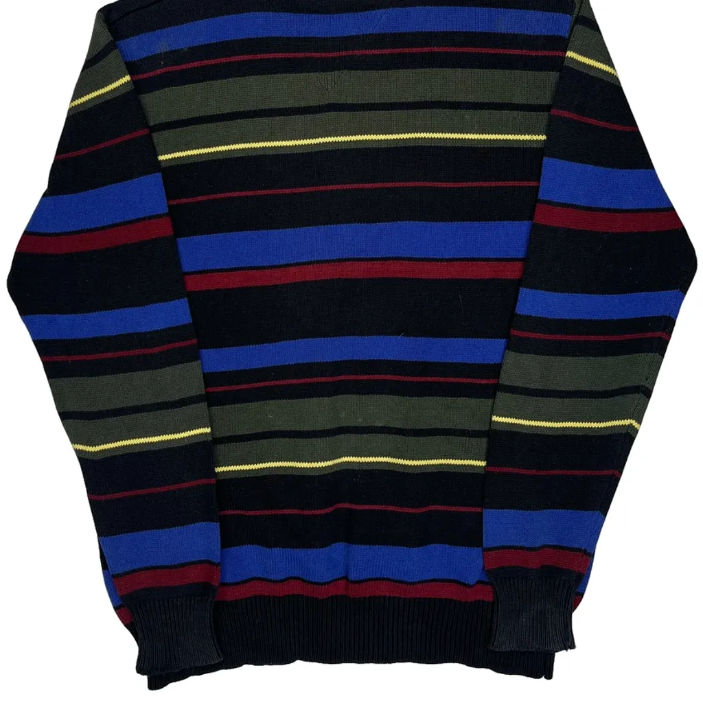 Tommy Hilfiger Striped Jumper - Large Multicoloured Cotton - Image 9