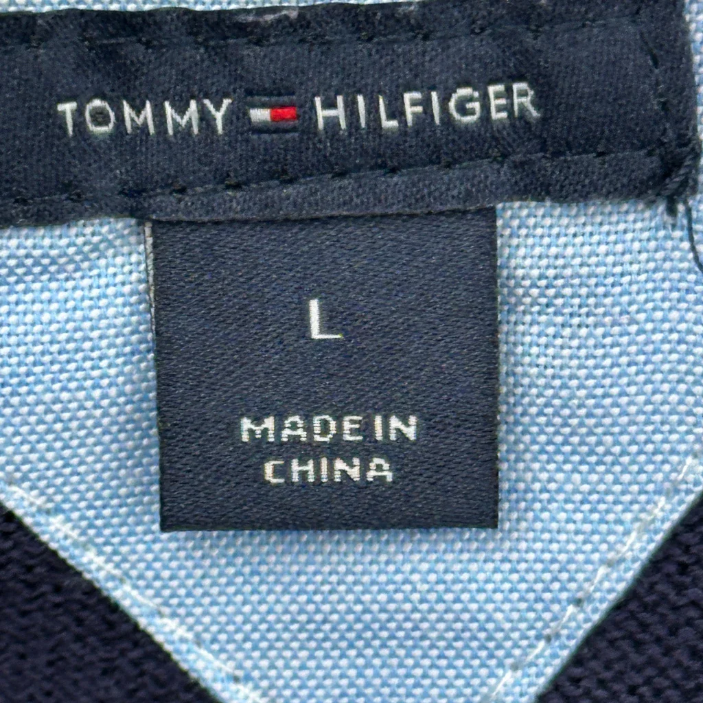 Tommy Hilfiger Jumper - Large Navy Cotton - Image 3