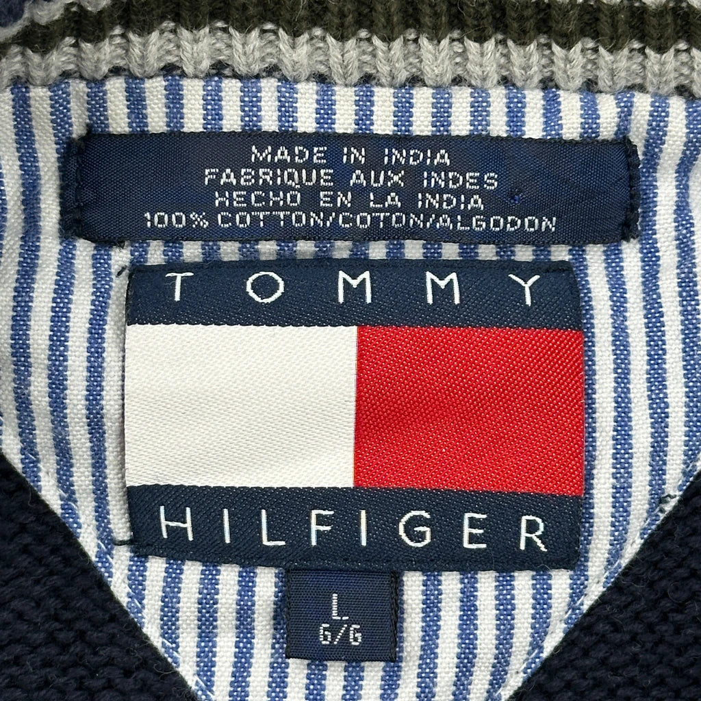 Tommy Hilfiger Jumper - Large Navy Cotton - Image 3