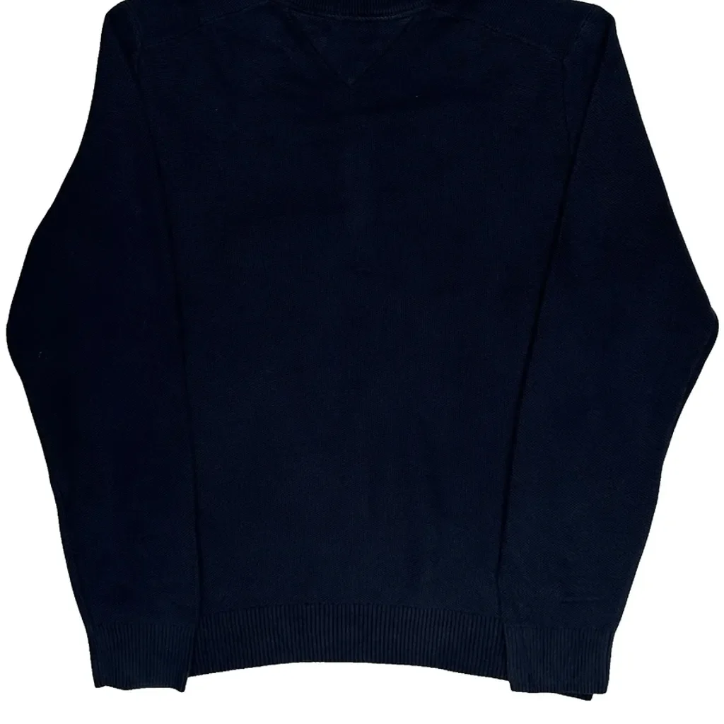 Tommy Hilfiger Jumper - Large Navy Cotton - Image 6