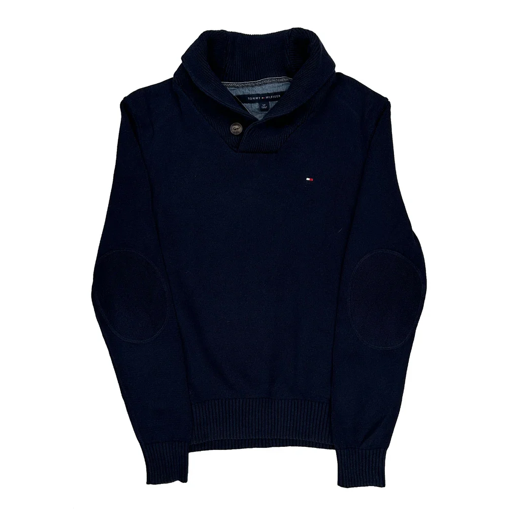 Tommy Hilfiger Jumper - Small Navy Cotton