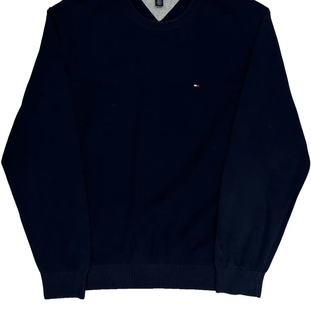 Tommy Hilfiger Jumper - XL Navy Cotton - Image 4