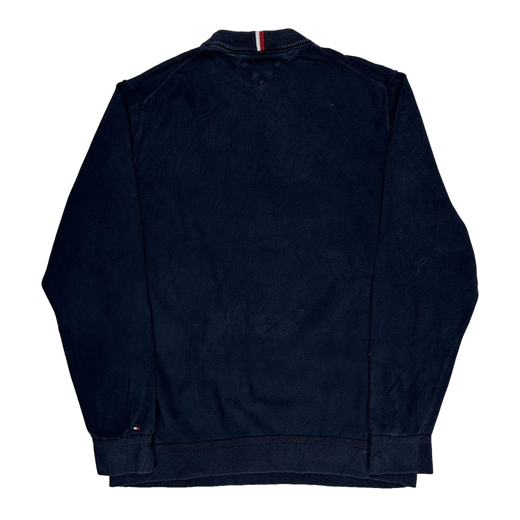 Tommy Hilfiger Graphic Jumper - 2XL Navy Cotton - Image 2