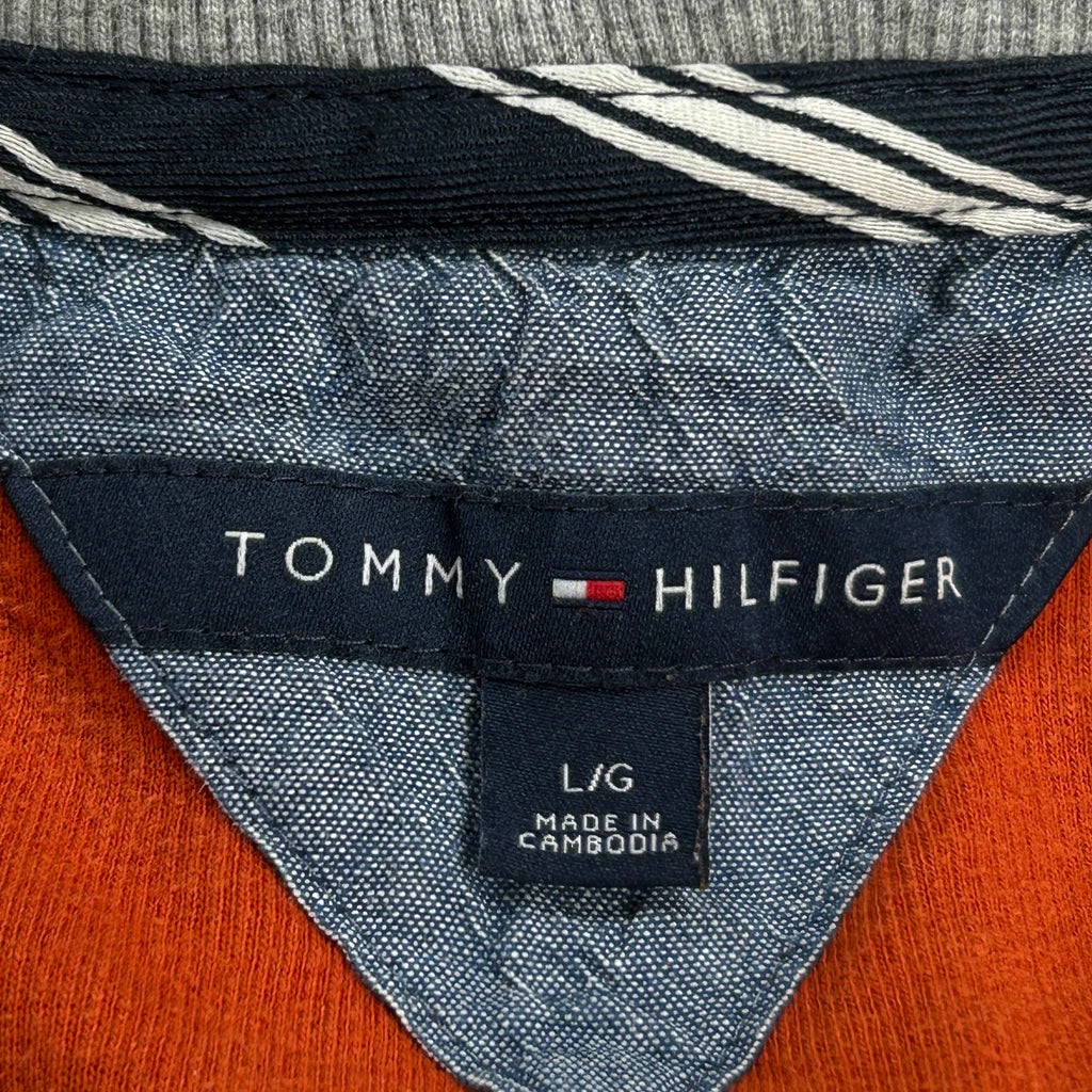 Tommy Hilfiger Jumper - Large Orange Cotton - Image 3