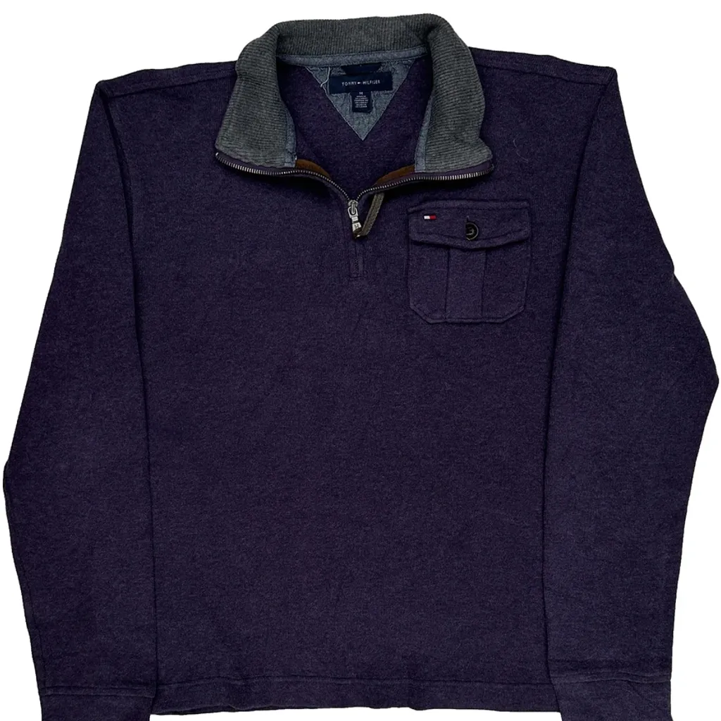 Tommy Hilfiger Jumper - Medium Purple Cotton - Image 5