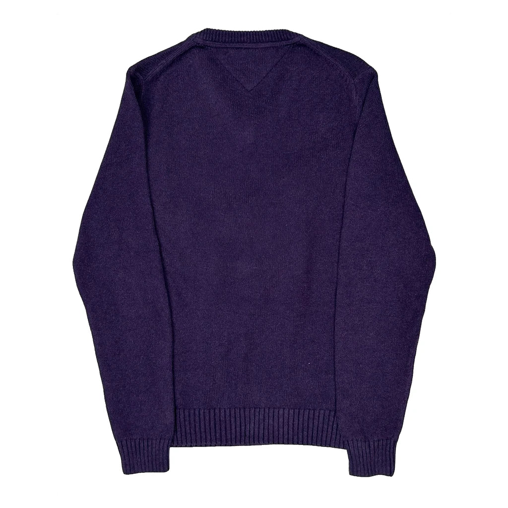 Tommy Hilfiger Jumper - Small Purple Cotton - Image 2