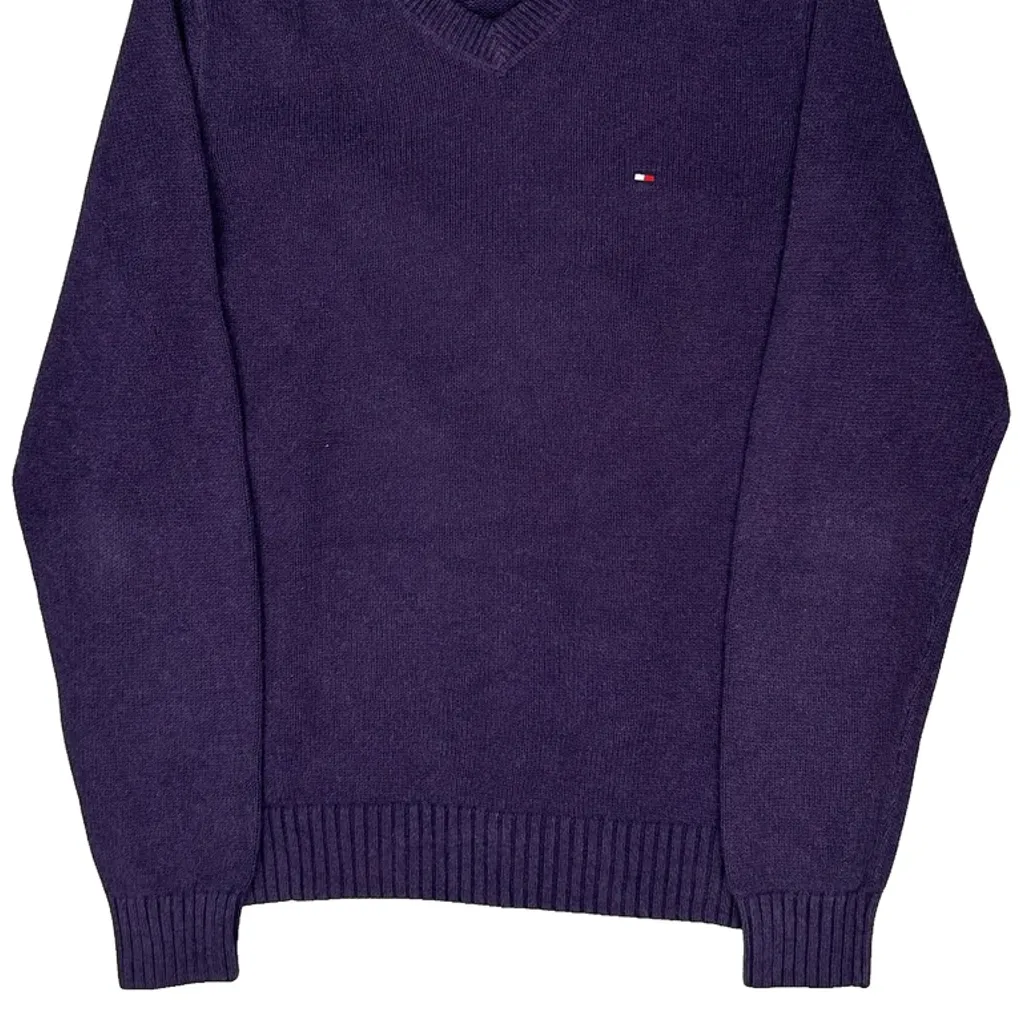 Tommy Hilfiger Jumper - Small Purple Cotton - Image 4