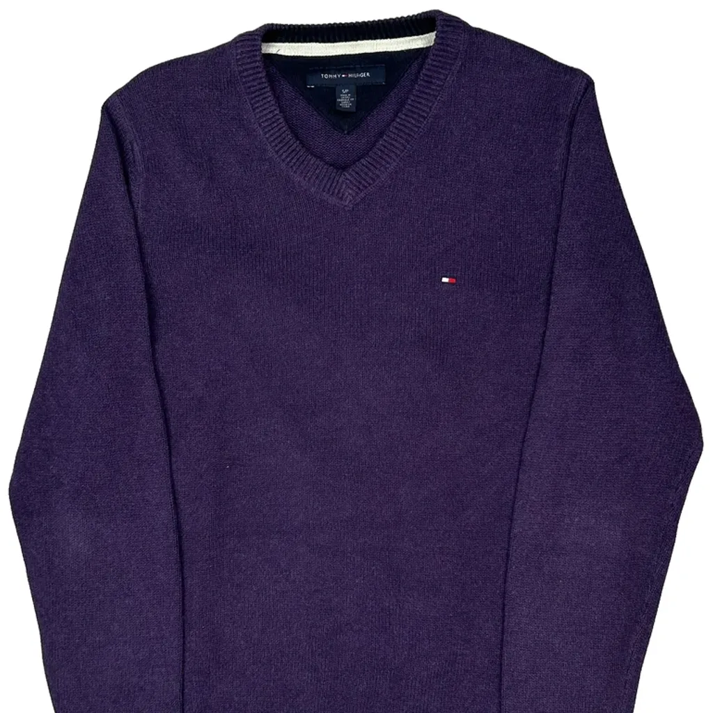 Tommy Hilfiger Jumper - Small Purple Cotton - Image 5