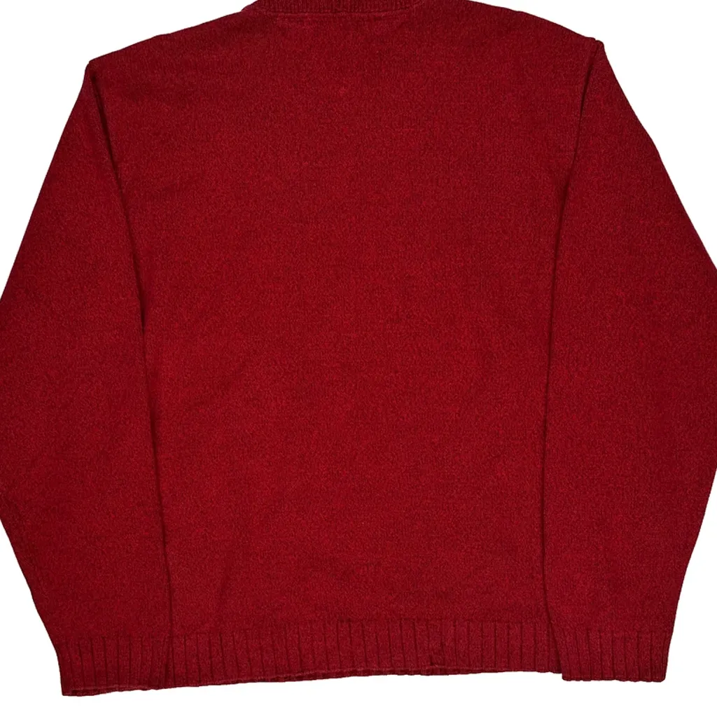 Tommy Hilfiger Jumper - Large Red Cotton - Image 8