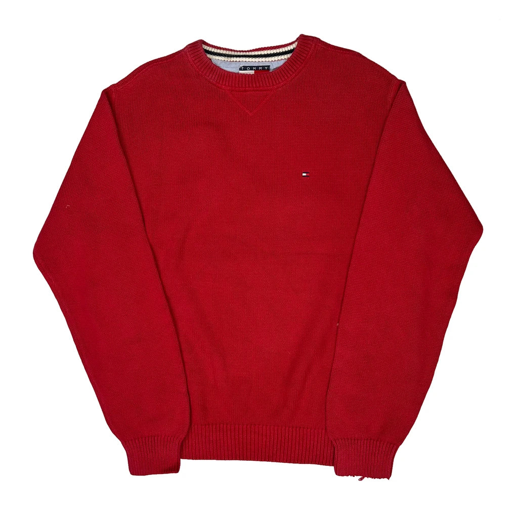 Tommy Hilfiger Jumper - Medium Red Cotton