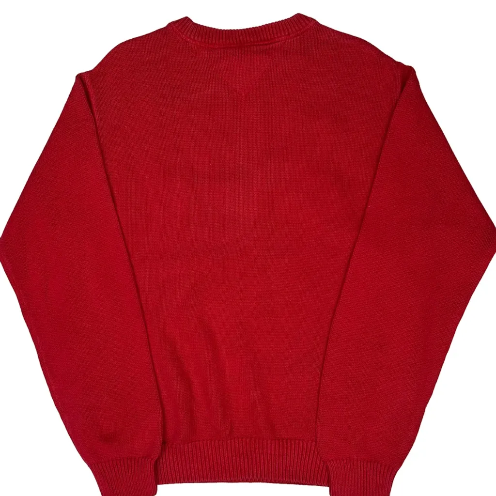 Tommy Hilfiger Jumper - Medium Red Cotton - Image 6