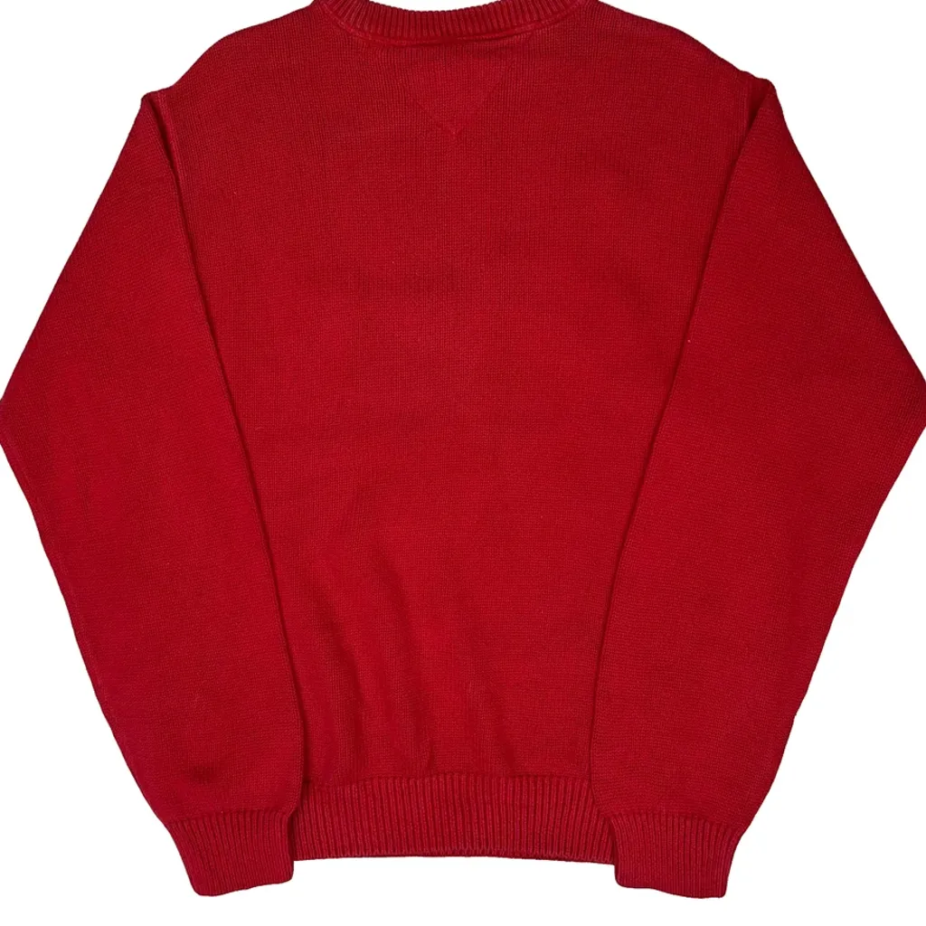 Tommy Hilfiger Jumper - Medium Red Cotton - Image 7