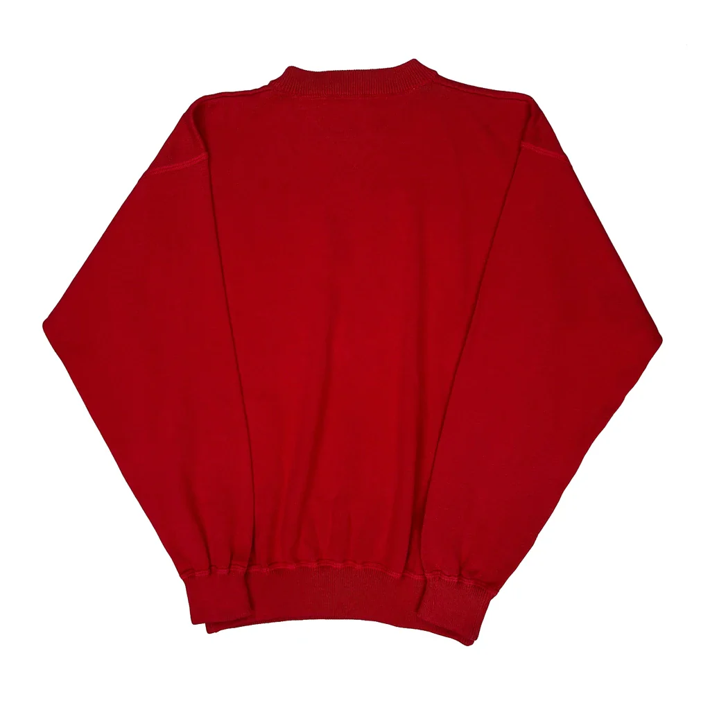 Tommy Hilfiger Jumper - Medium Red Cotton - Image 2