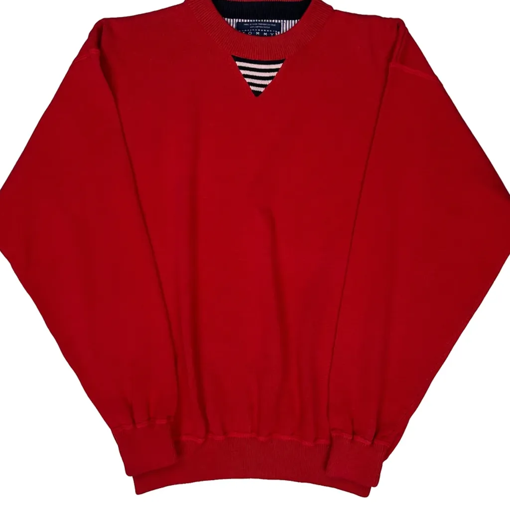 Tommy Hilfiger Jumper - Medium Red Cotton - Image 5