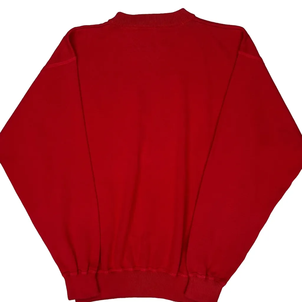 Tommy Hilfiger Jumper - Medium Red Cotton - Image 6