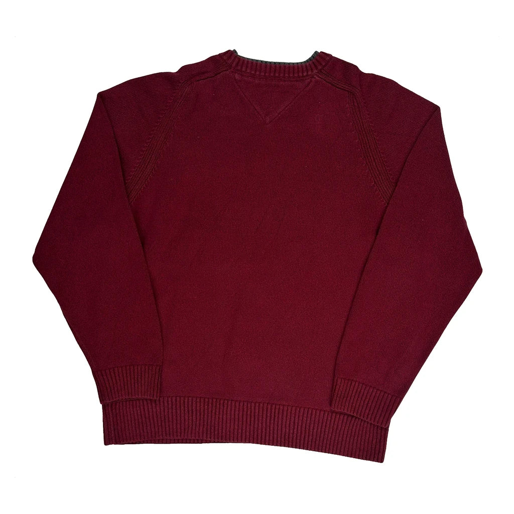 Tommy Hilfiger Jumper - XL Red Cotton - Image 2