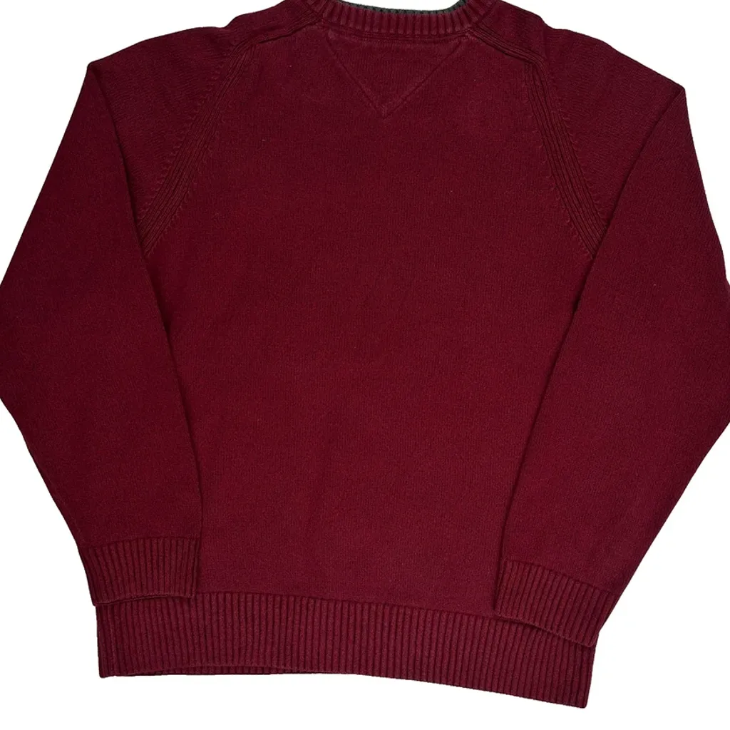 Tommy Hilfiger Jumper - XL Red Cotton - Image 6