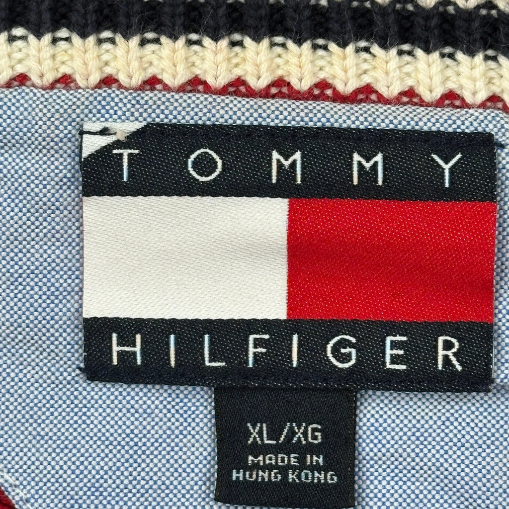 Tommy Hilfiger Jumper - XL Red Cotton - Image 3