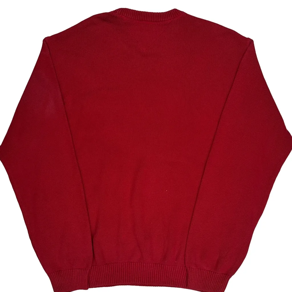 Tommy Hilfiger Jumper - XL Red Cotton - Image 6