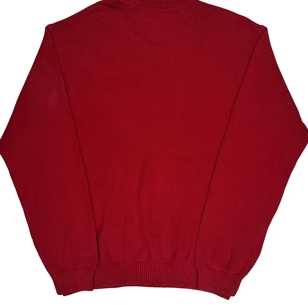 Tommy Hilfiger Jumper - XL Red Cotton - Image 7