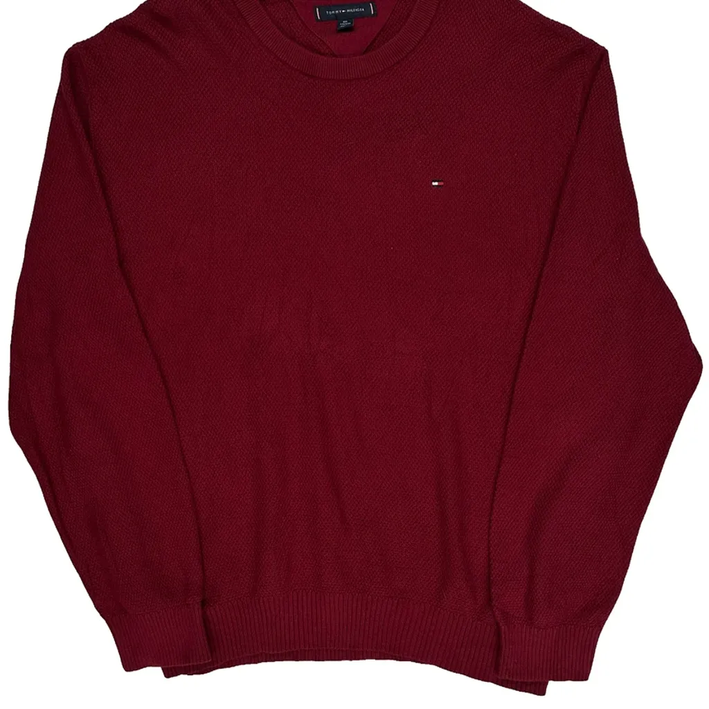 Tommy Hilfiger Jumper - 2XL Red Cotton - Image 5